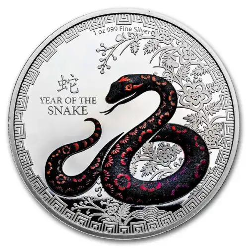 1 oz $2 Lunar Year of The Snake - Silver Round 2025 (3)