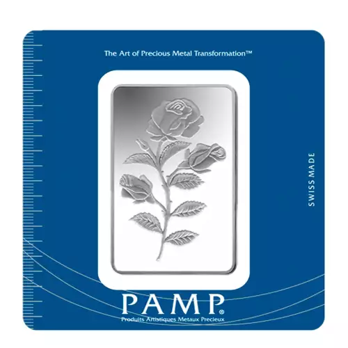 100g PAMP Silver Bar - Rosa (3)