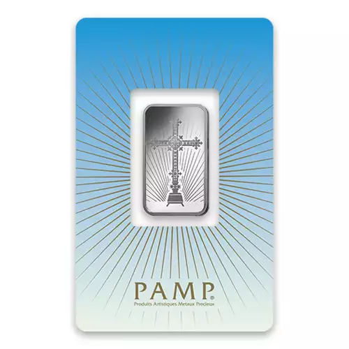 10g PAMP Silver Bar - Romanesque Cross (3)