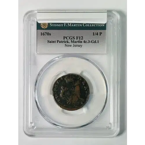 1670s NJ 1/4P Saint Patrick, Martin 4c.3-Gd.1, BN (3)