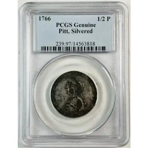 1766 Halfpenny, Silvered (2)