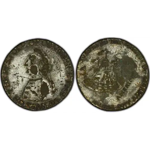 1766 Halfpenny, Silvered (3)