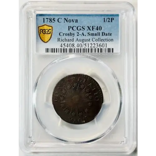 1785 C Nova 1/2P Crosby 2-A, Small Date, BN (2)