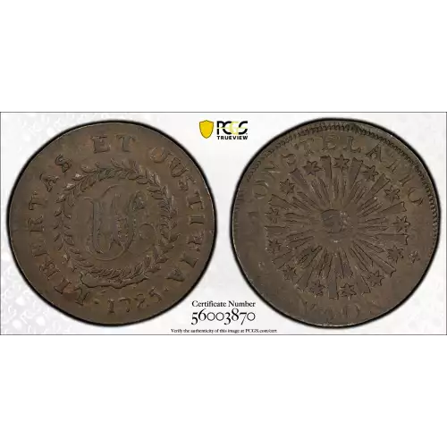 1785 C Nova 1/2P Crosby 1-B, Blunt Rays, BN (3)