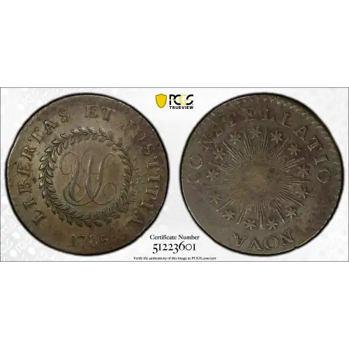 1785 C Nova 1/2P Crosby 2-A, Small Date, BN (3)
