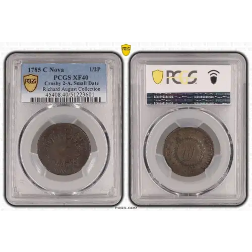 1785 C Nova 1/2P Crosby 2-A, Small Date, BN (4)