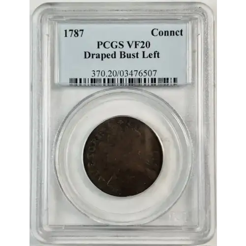 1787 CT 1/2P Draped Bust Left, BN