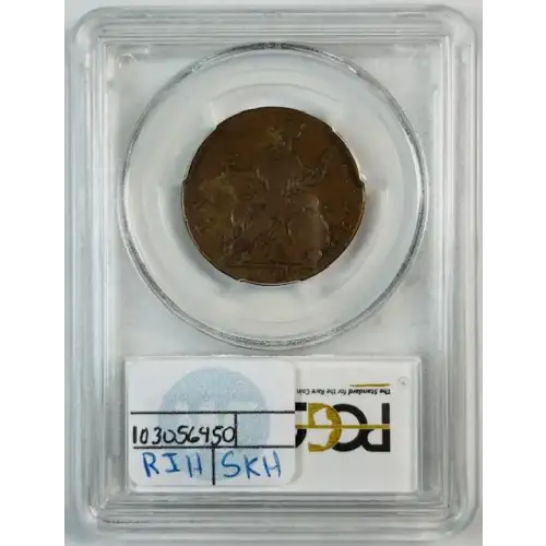 1787 CT 1/2P Mailed Bust Left, Horned, BN (2)