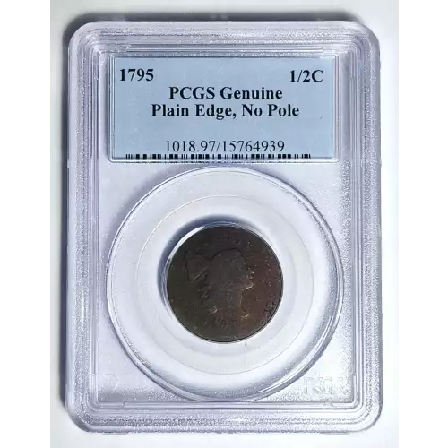 1795 1/2C Plain Edge, No Pole, BN