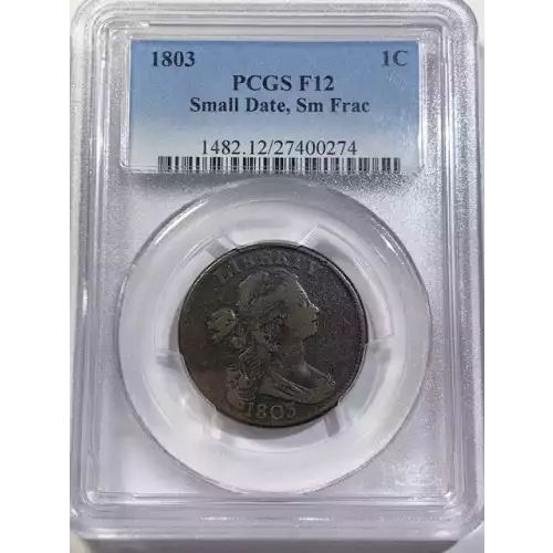 1803 1C Small Date, Small Fraction, BN