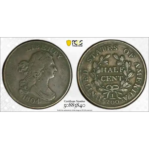 1804 1/2C Crosslet 4, Stems, BN (3)