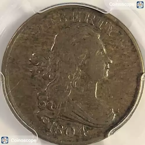 1804 1/2C Plain 4 No Stems, BN