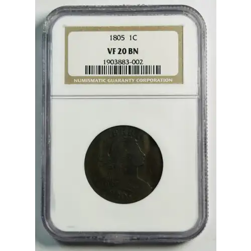 1805 Large Cents Draped Bust NGC VF-20 BN