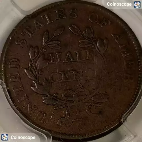 1806 1/2C Large 6, Stems, BN