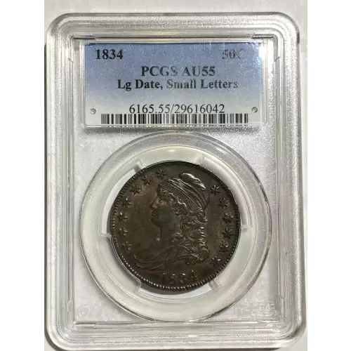 1834 50C Large Date, Small Letters