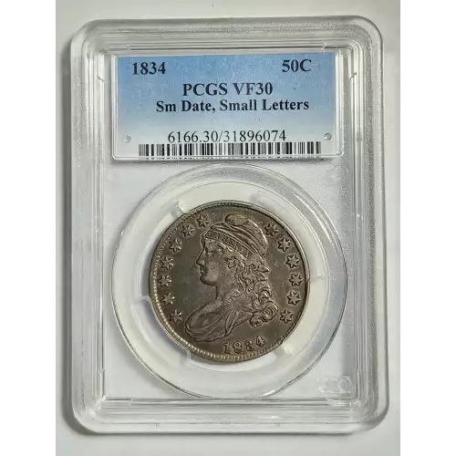 1834 50C Small Date, Small Letters