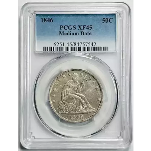 1846 50C Medium Date