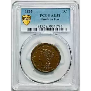 1855 1C Knob on Ear, BN (2)