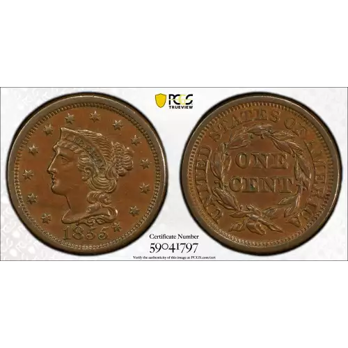 1855 1C Knob on Ear, BN (3)