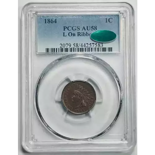 1864 1C L on Ribbon, BN