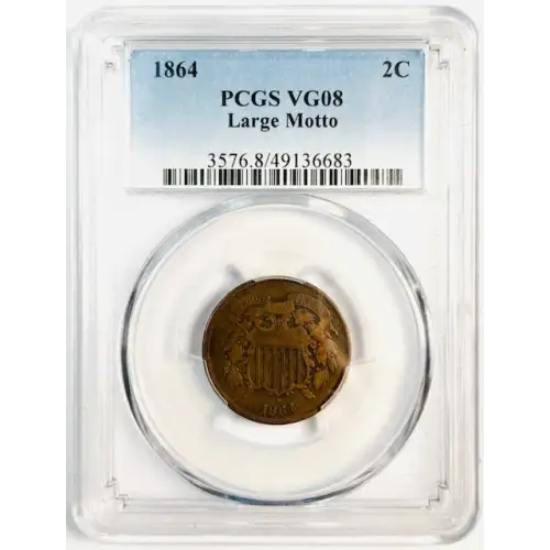 1864 2C Large Motto, BN
