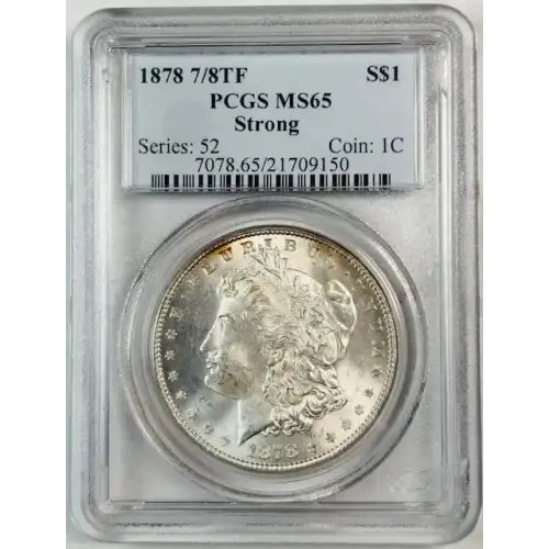 1878 7/8TF $1 Strong