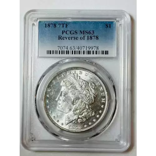 1878 7TF $1 Reverse of 1878