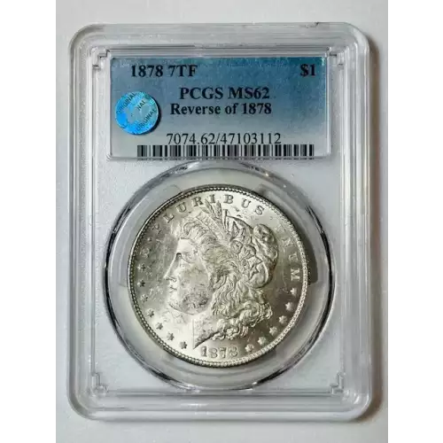 1878 7TF $1 Reverse of 1878