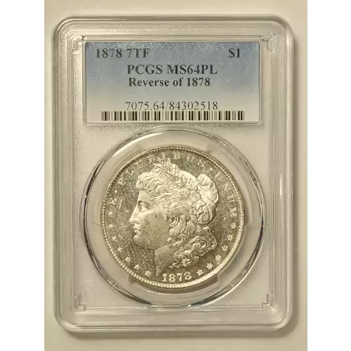 1878 7TF $1 Reverse of 1878, PL (2)