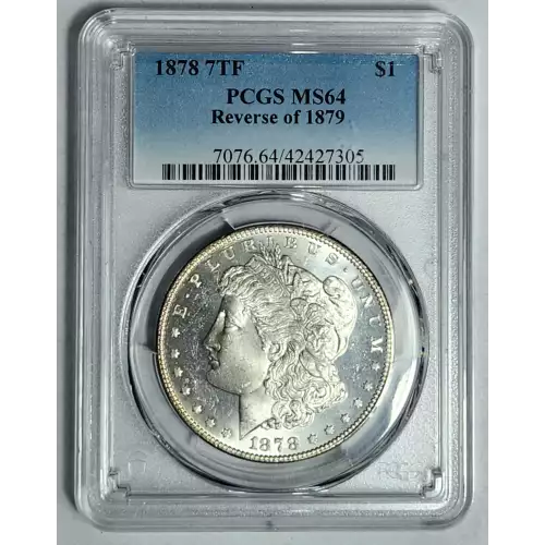 1878 7TF $1 Reverse of 1879