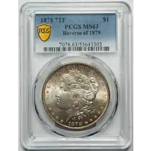 1878 7TF $1 Reverse of 1879 (2)