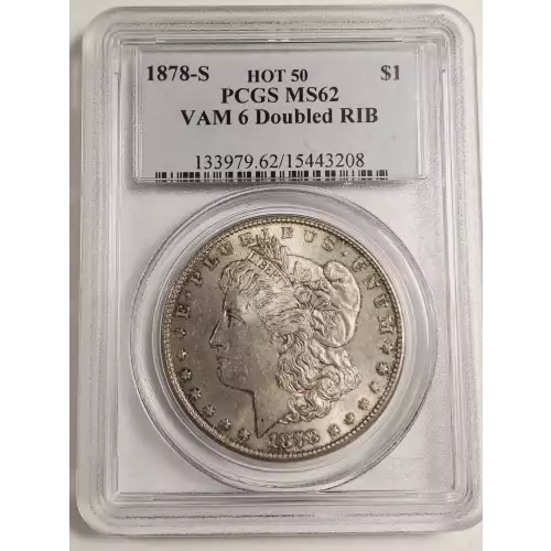 1878-S $1 VAM 6 Doubled RIB