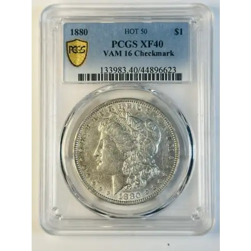 1880 $1 VAM 16 Checkmark HOT 50