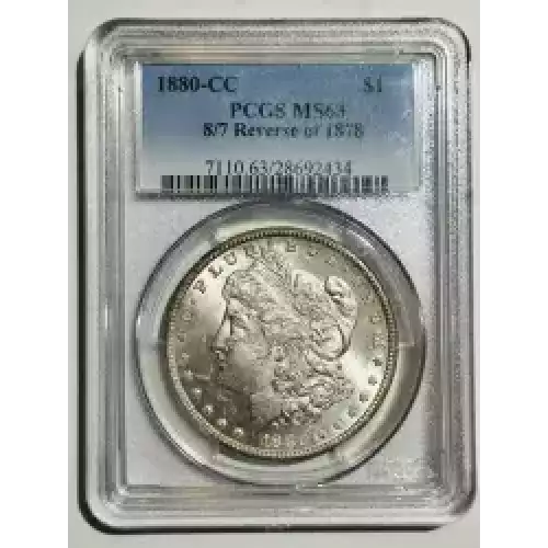 1880-CC $1 8/7 Reverse of 1878