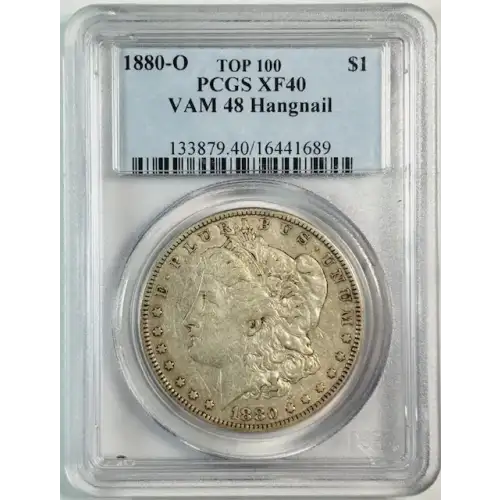 1880-O $1 VAM 48 Hangnail TOP 100