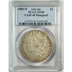 1880-O $1 VAM 48 Hangnail TOP 100