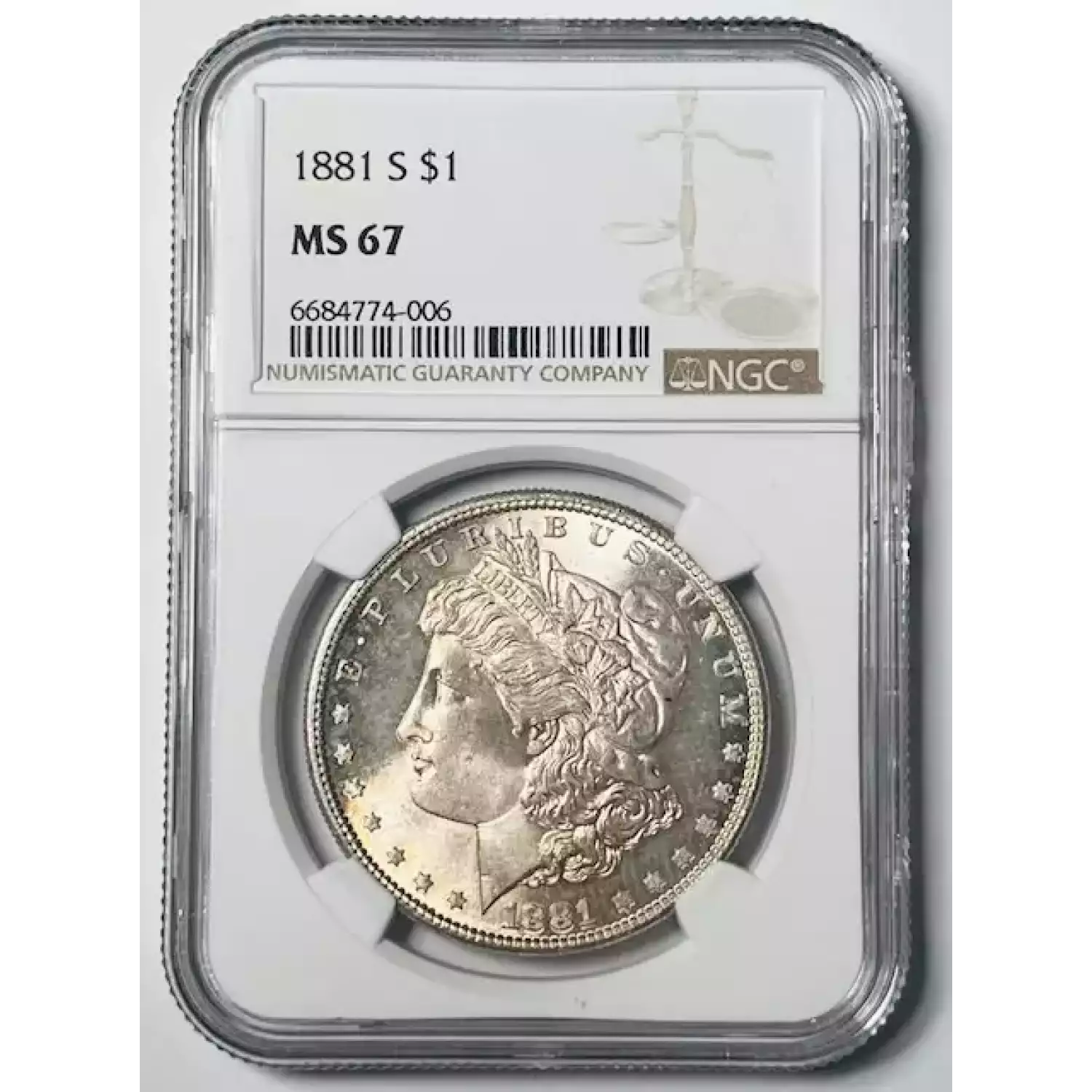 1881-S Morgan Silver Dollar NGC MS-67 Great Luster! - Bob Paul Rare Coins