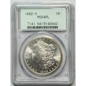 1882-S $1, PL