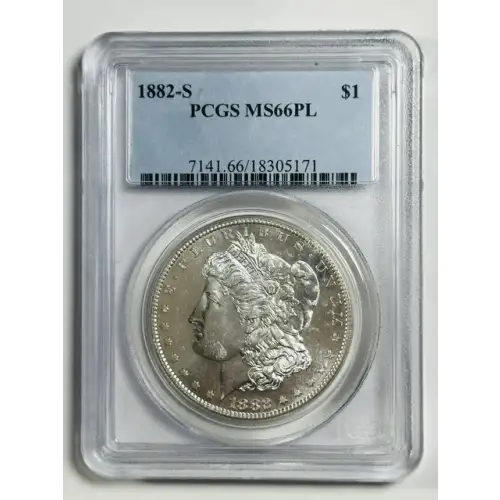 1882-S $1, PL