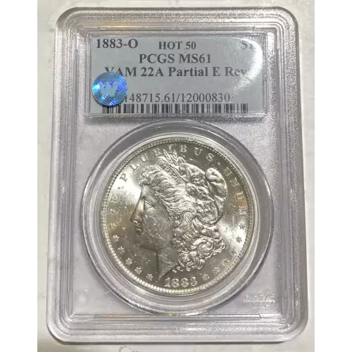 1883-O $1 VAM 22A Partial E Rev