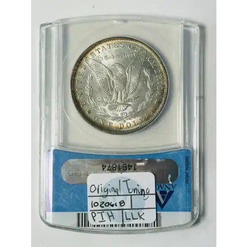 1883 O Morgan Silver Dollar ANACS MS-63 Original Toning! (2)