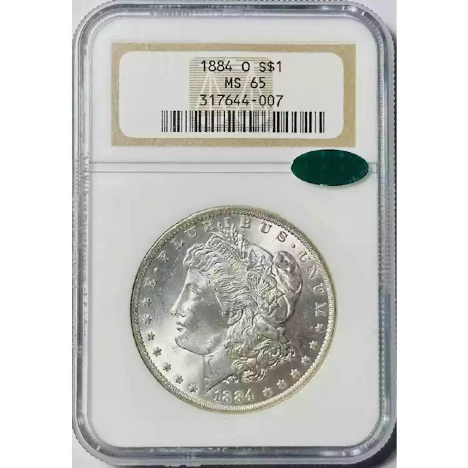 1884-O Morgan Silver Dollar NGC MS-65 CAC - Bob Paul Rare Coins
