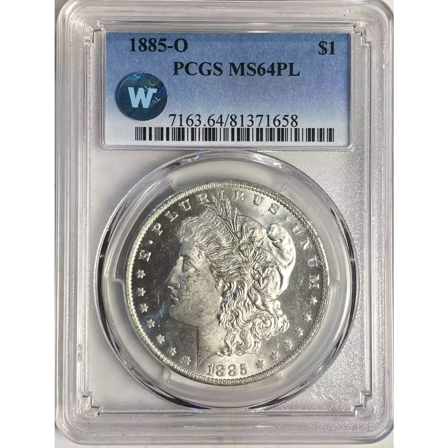 1885-O $1, PL