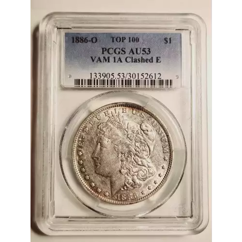 1886-O $1 VAM 1A Clashed E