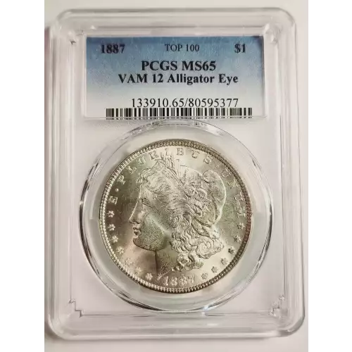 1887 $1 VAM 12 Alligator Eye