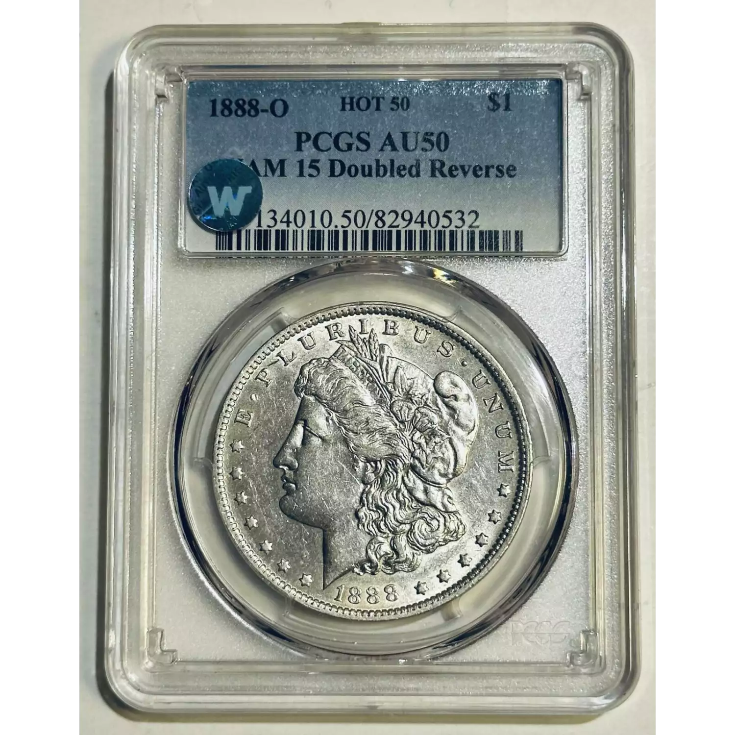 1888-O $1 VAM 15 Doubled Reverse