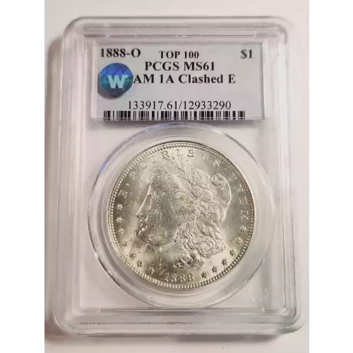 1888-O $1 VAM 1A Clashed E