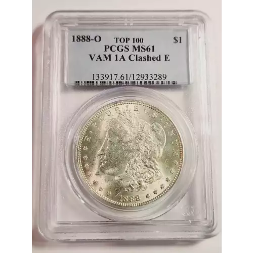 1888-O $1 VAM 1A Clashed E