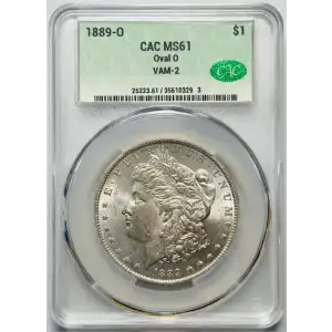 1889-O Oval O $1 VAM-2