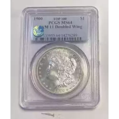 1900 $1 VAM 11 Doubled Wing